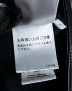 "HELMUT LANG" Fur collar belted long coat