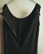 "HIROKO KOSHINO PRET" 90's-00's Elegant lace panel sleeveless maxi dress