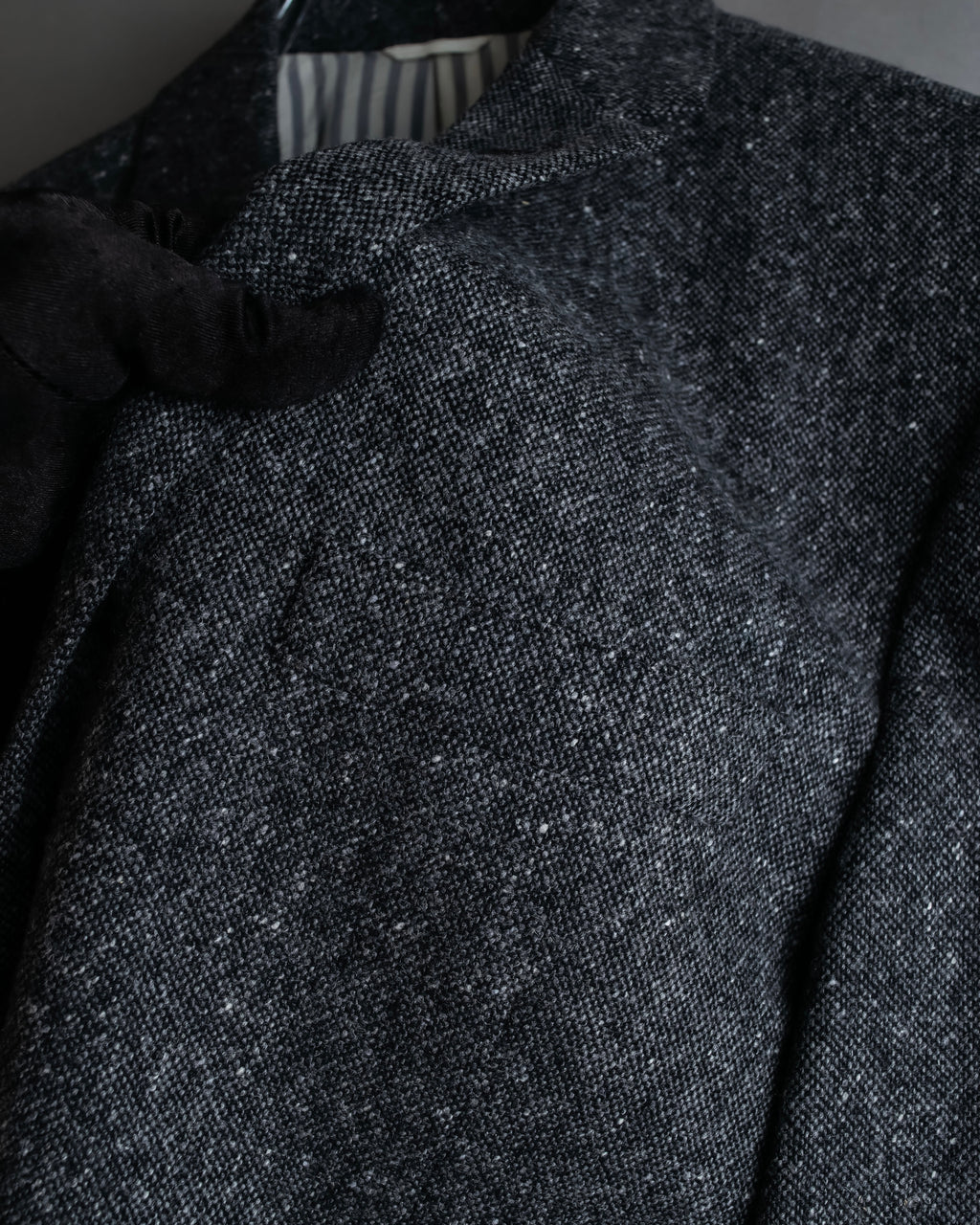 "THOM BROWNE" 3-button napped tweed tailored jacket