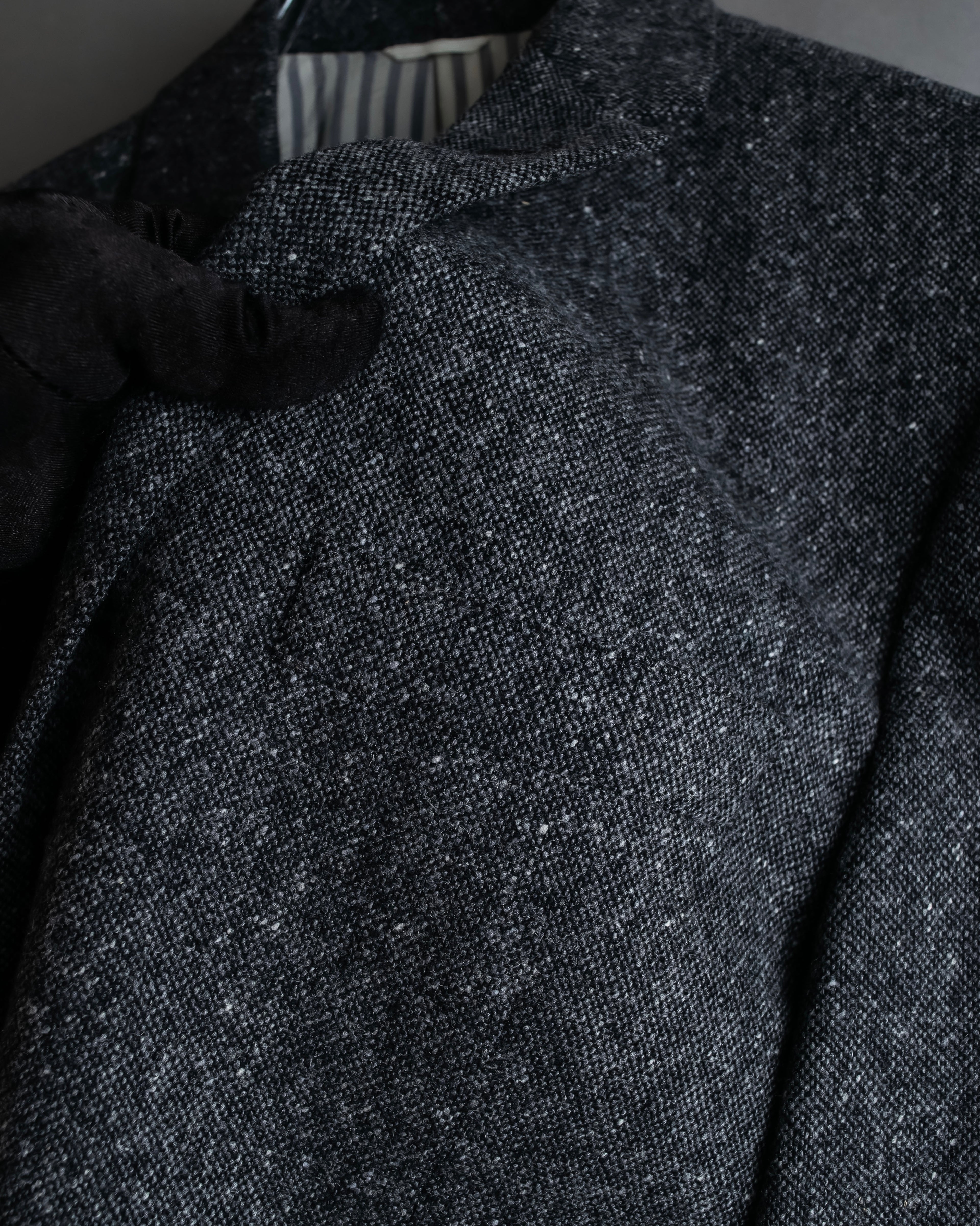 "THOM BROWNE" 3-button napped tweed tailored jacket