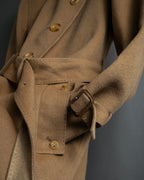 "Aquascutum" Traditional detail belted long trench coat