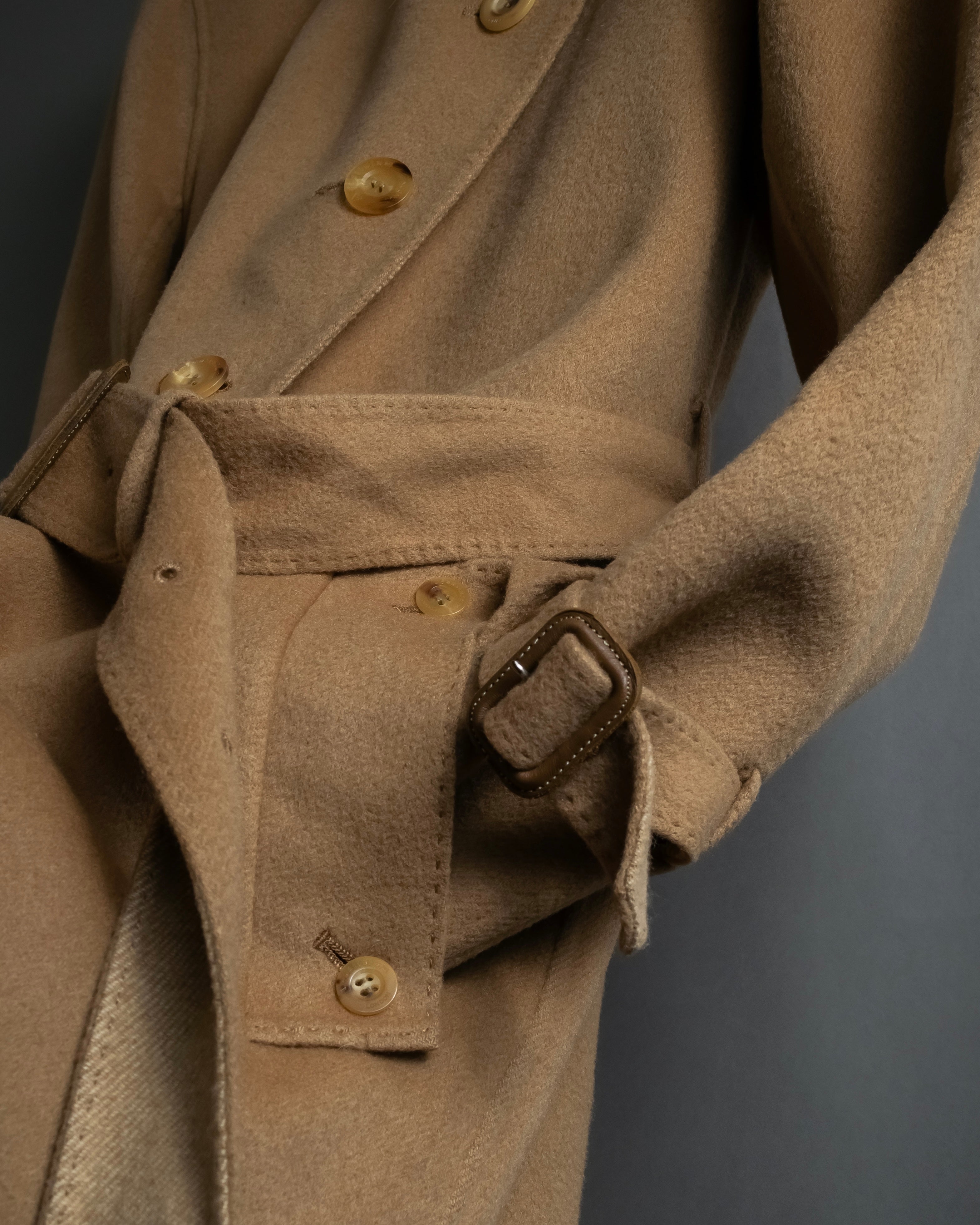 "Aquascutum" Traditional detail belted long trench coat