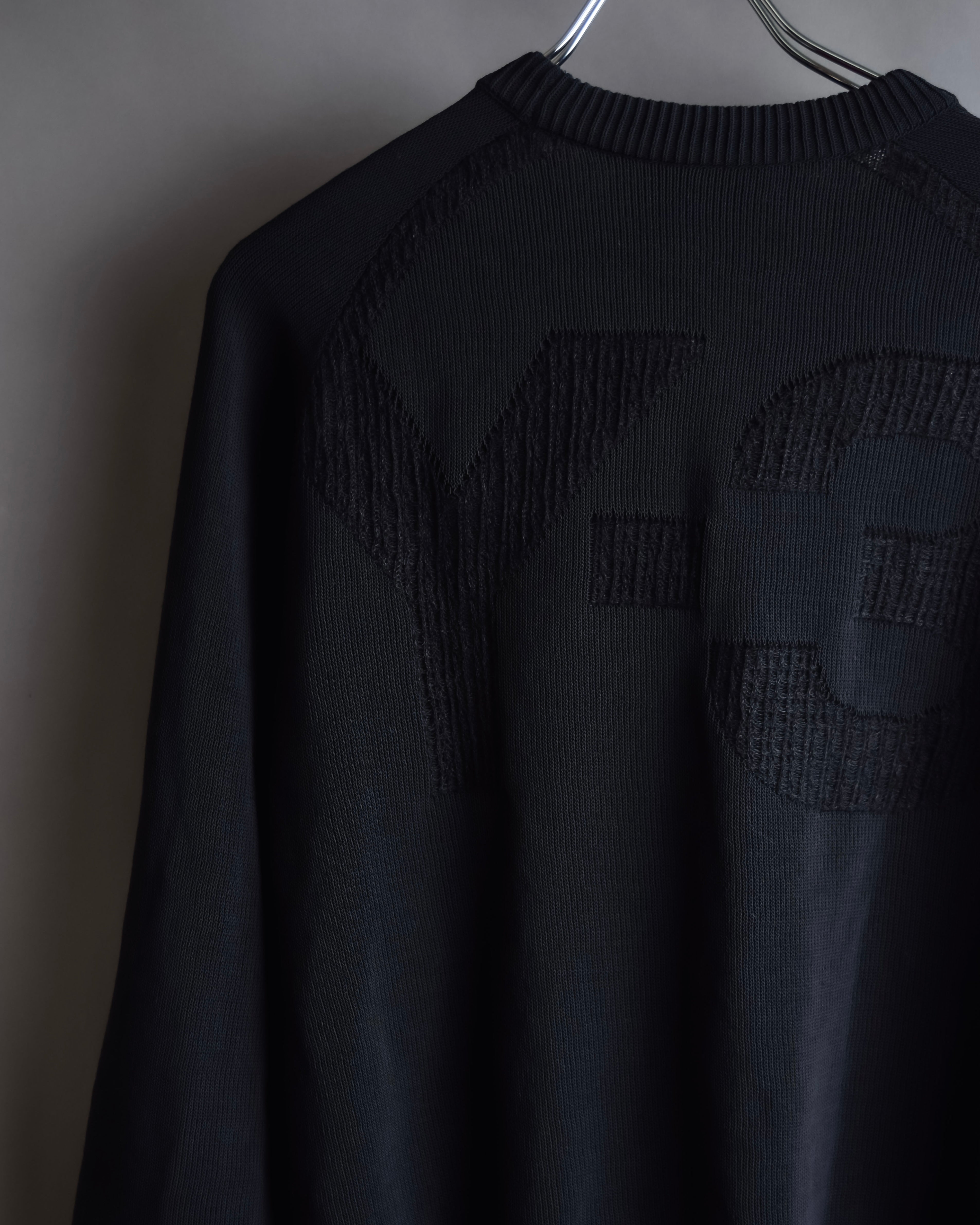 "Y-3" Logo engraved knit pullover