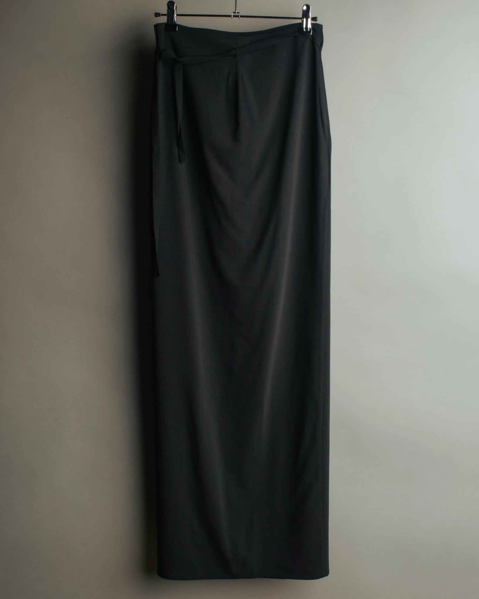 “JIL SANDER” 90’s-00’s Side tie wool wrap skirt
