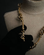 “Christian Dior” 90’s Crystal knot rope necklace