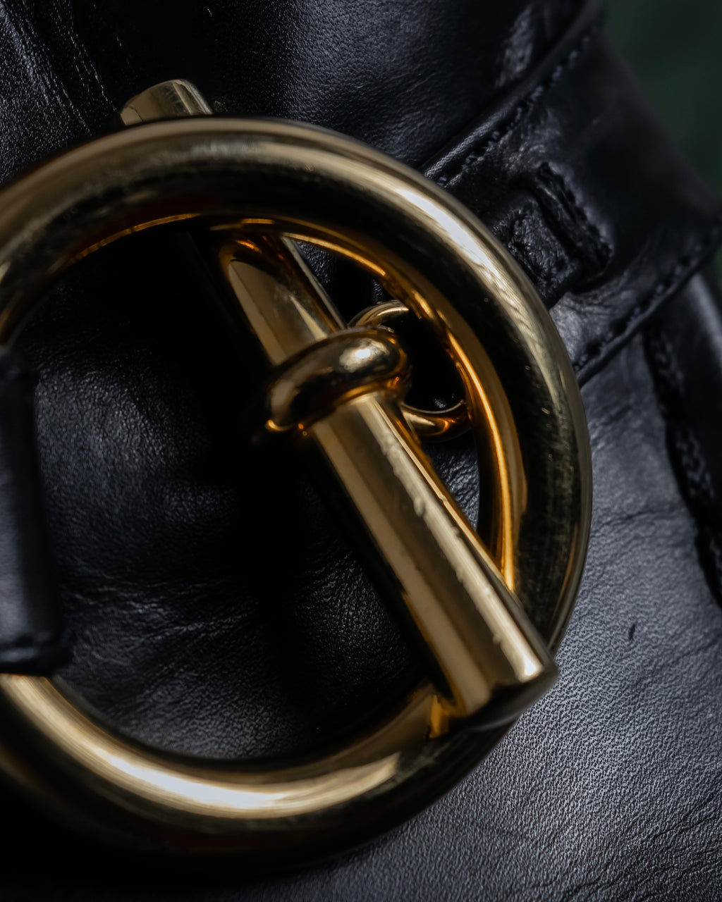 -MOOD Christmas Collection-
"HERMES" 90's-00's Gold buckle design heeled loafers