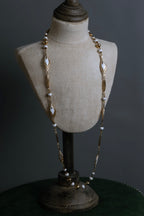 "BALENCIAGA" Leaf motif bijou santoire necklace