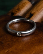 "Jewelry MAKI" 0.09 carat diamond silver ring