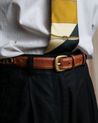 "Salvatore Ferragamo" Gancini motif chain design leather belt