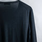 "PRADA" V-neck relaxed wool high gauge knit pullover