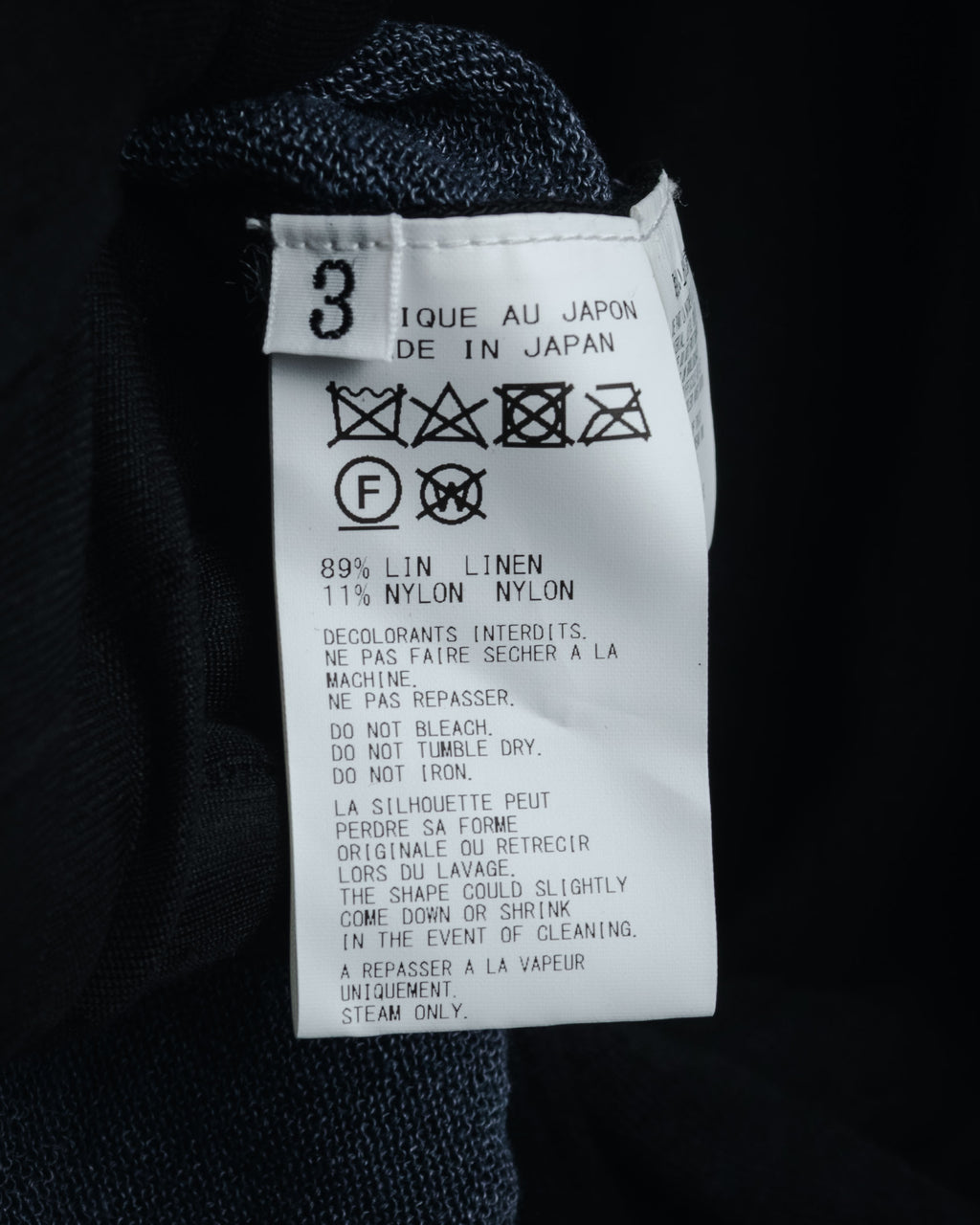 "Yohji Yamamoto POUR HOMME" 24SS layered sheer knit pullover