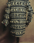 "THOM BROWNE" 2010's-20's Textured double breasted boucle coat