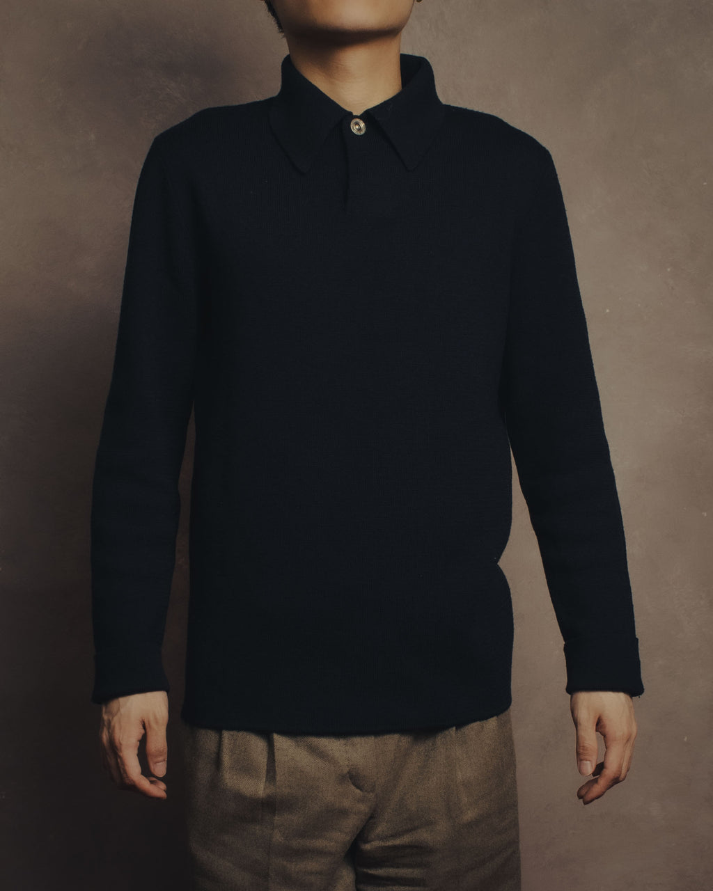 -SPECIAL- “HERMÈS” 90’s-00’s Merino wool sport knit polo