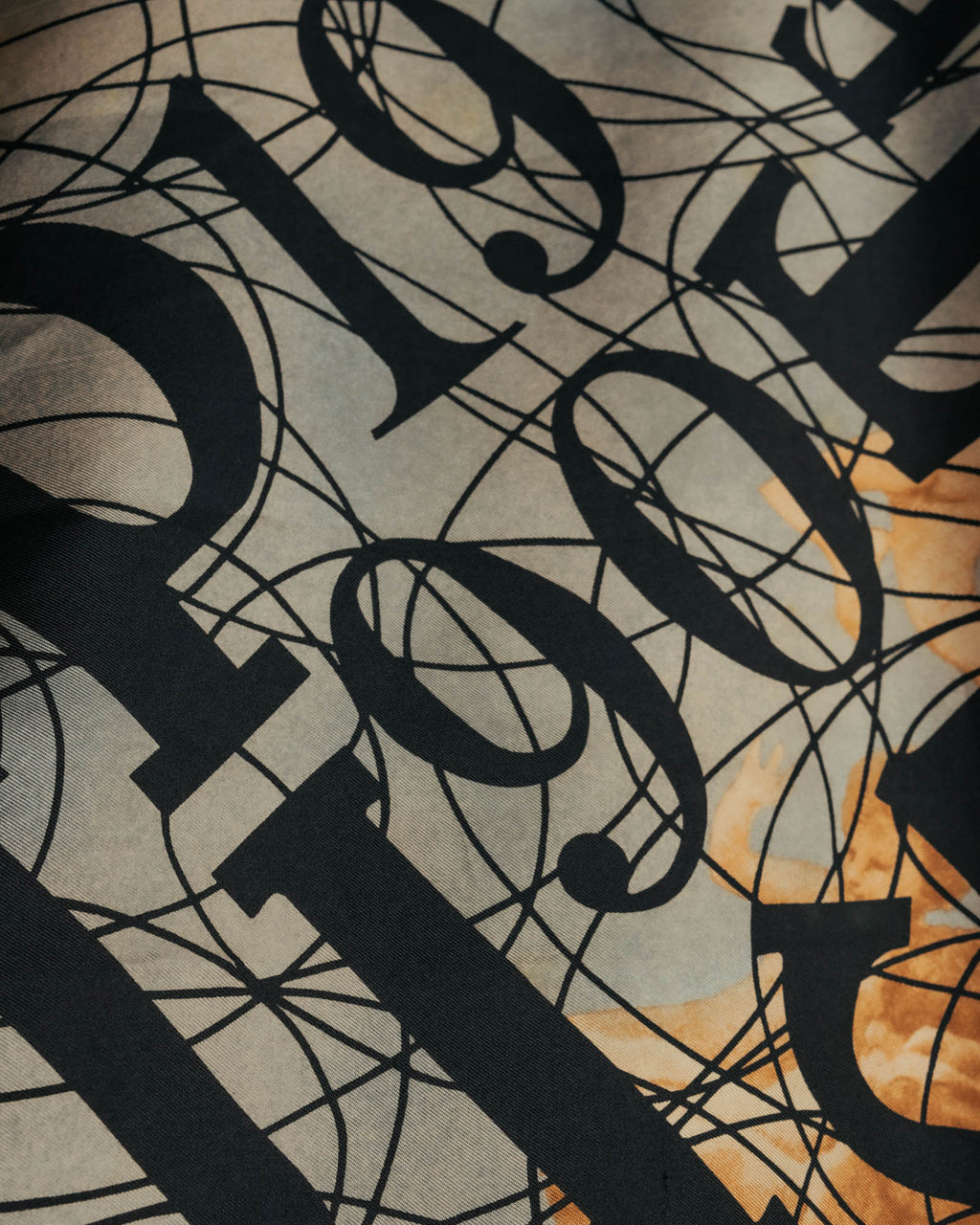 “Jean Paul Gaultier” 90’s-00’s Graphic logo scarf