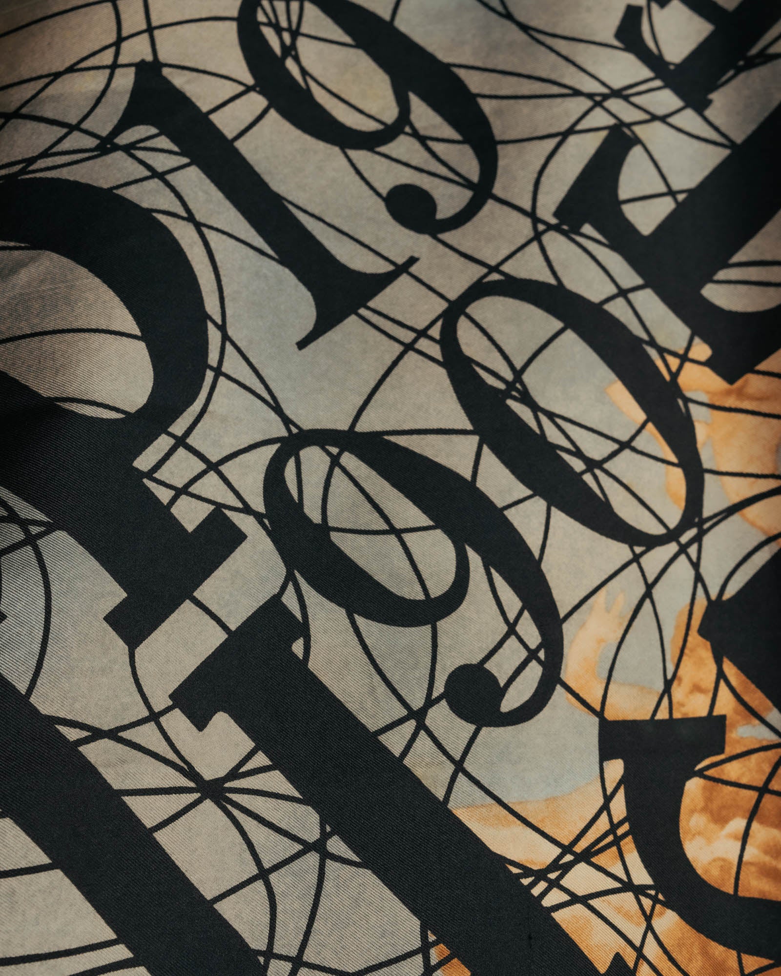 “Jean Paul Gaultier” 90’s-00’s Graphic logo scarf