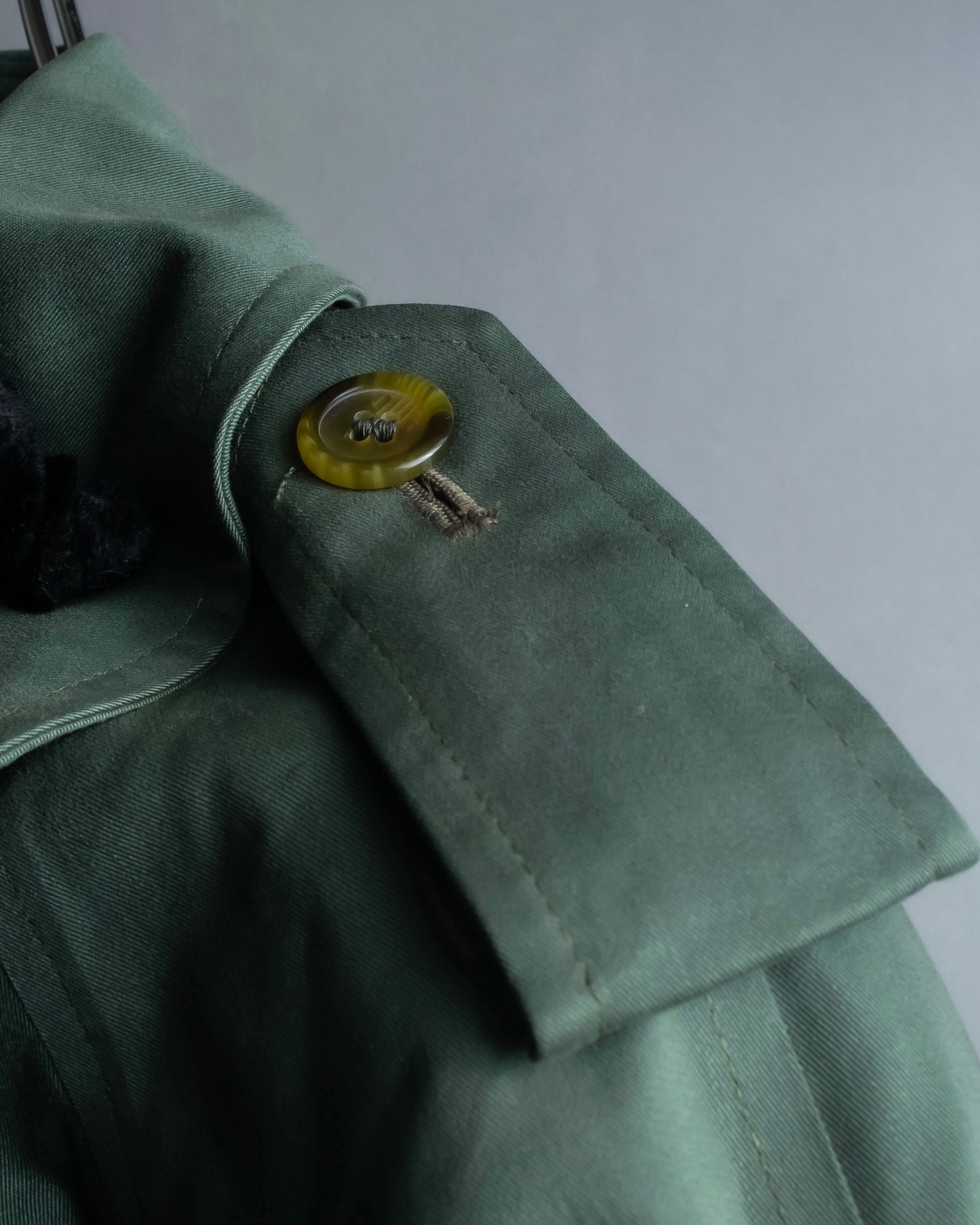 "BURBERRYS" Military detail oversized belted trench coat