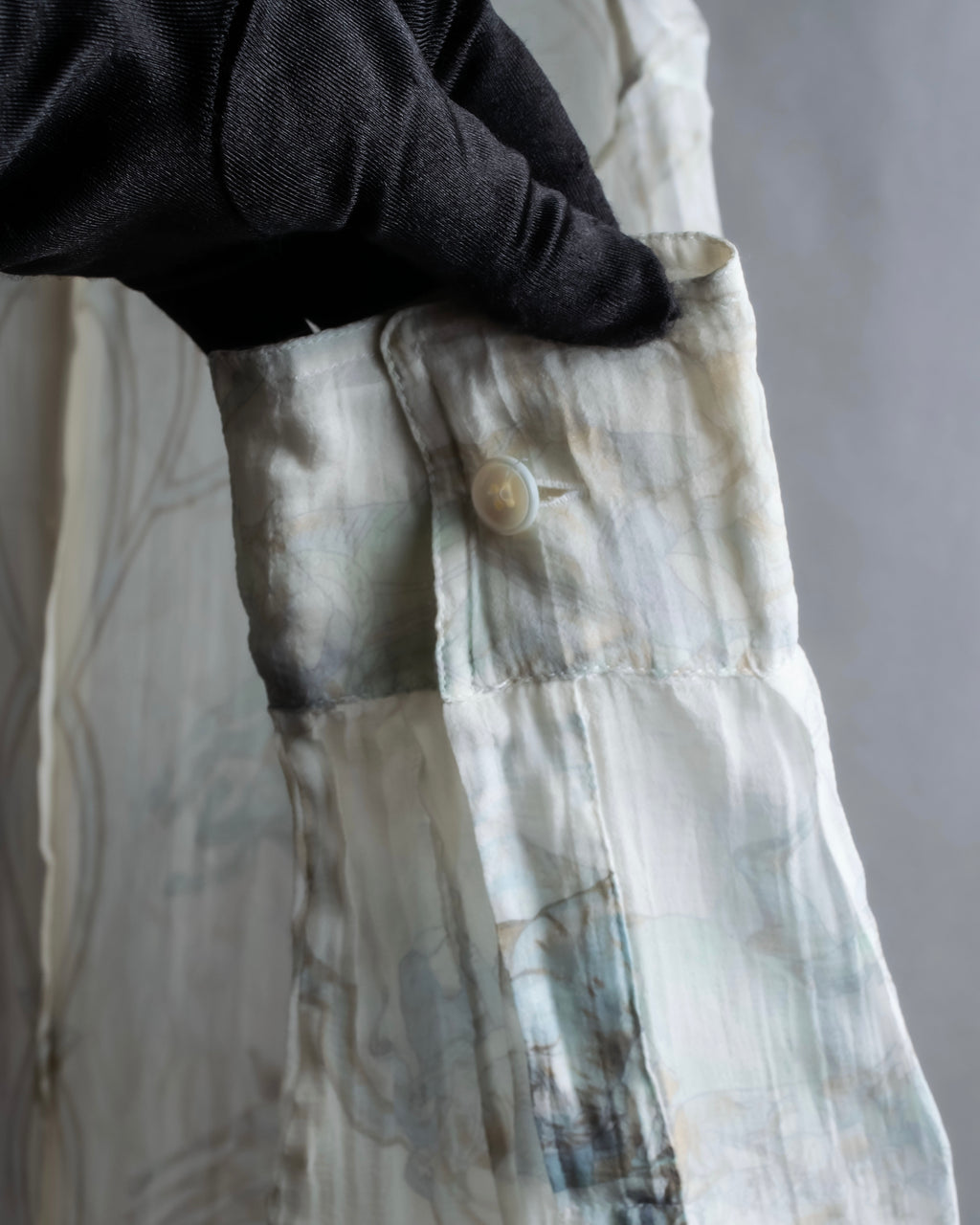 "HERMES" Margiela period abstract pattern shirt