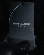 -SPECIAL- “SAINT LAURENT” 2016’s- lamé velvet tuxedo trousers