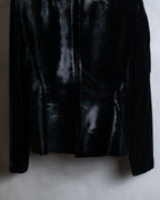 "GUCCI" Velvet shaped shawl collar tailored jacket