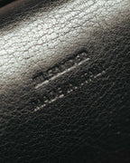 -SPECIAL- "JIL SANDER" 90's-00's Sculptural metal plate leather top handle handbag