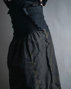 "A-POC" Wrap design high slit skirt