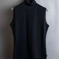 "VERSACE" High neck design sleeveless knit pullover