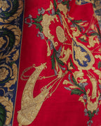 “CELINE” 80’s-90’s Baroque carriage motif mini scarf