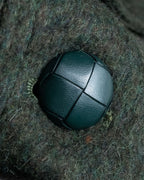 Vintage deep green colour military long coat