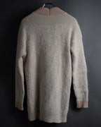 "Chloe" Angora mix standing up long cardigan