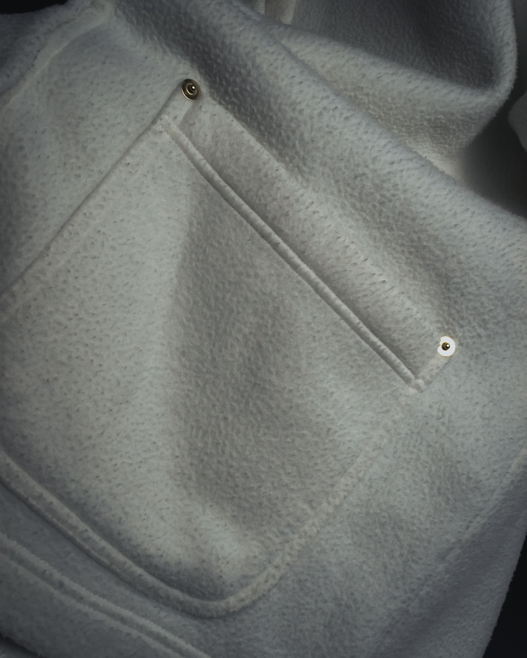 "GUCCI" 90’s-00’s Minimal fleece gold buttons jacket