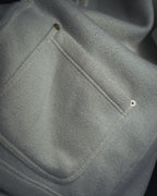 "GUCCI" 90’s-00’s Minimal fleece gold buttons jacket