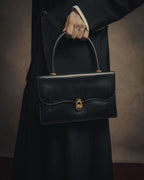 –SPECIAL– “HERMES” 50’s-60’s Escale box calf top handle bag