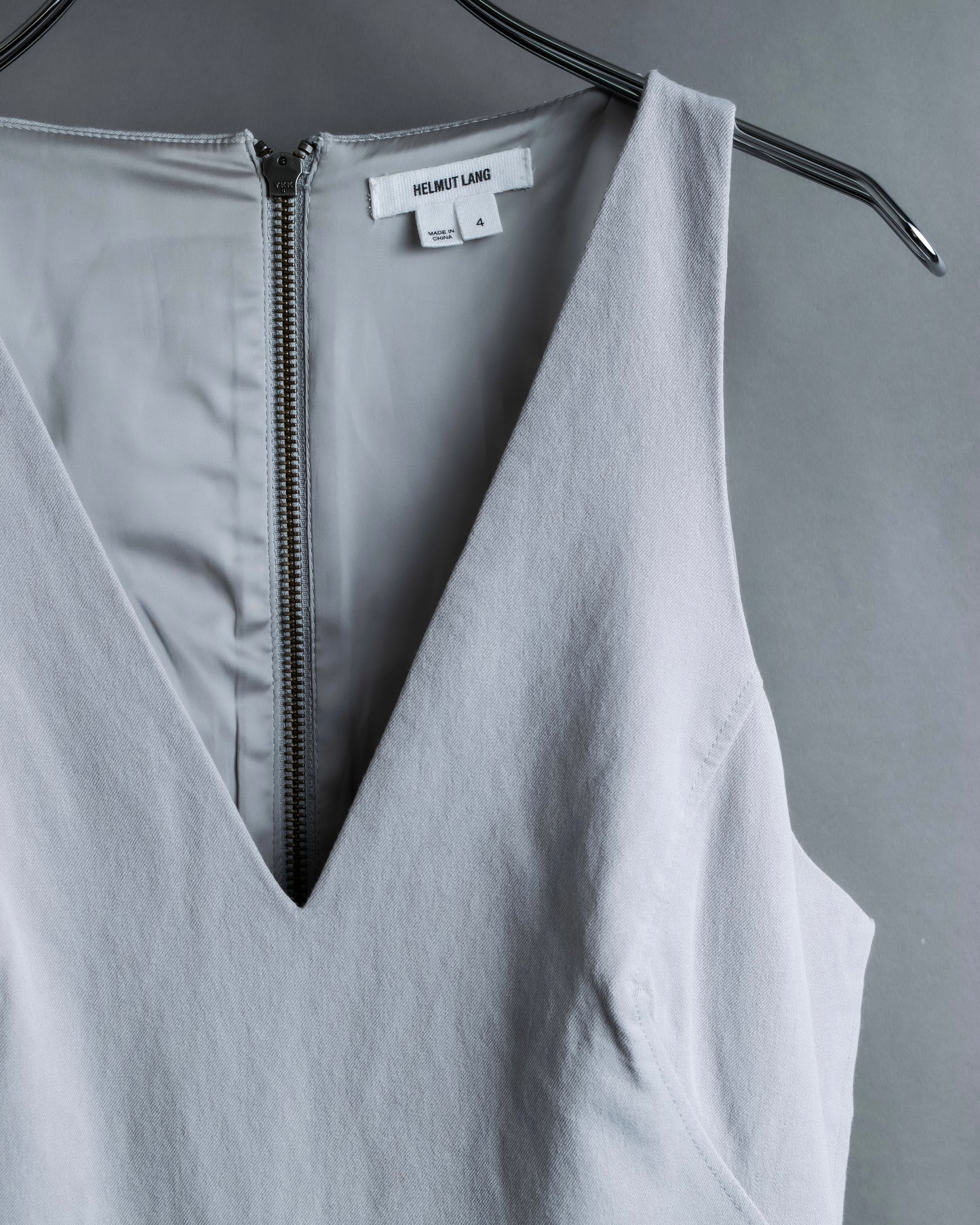 “Helmut Lang” Asymmetry designed v neck one piece