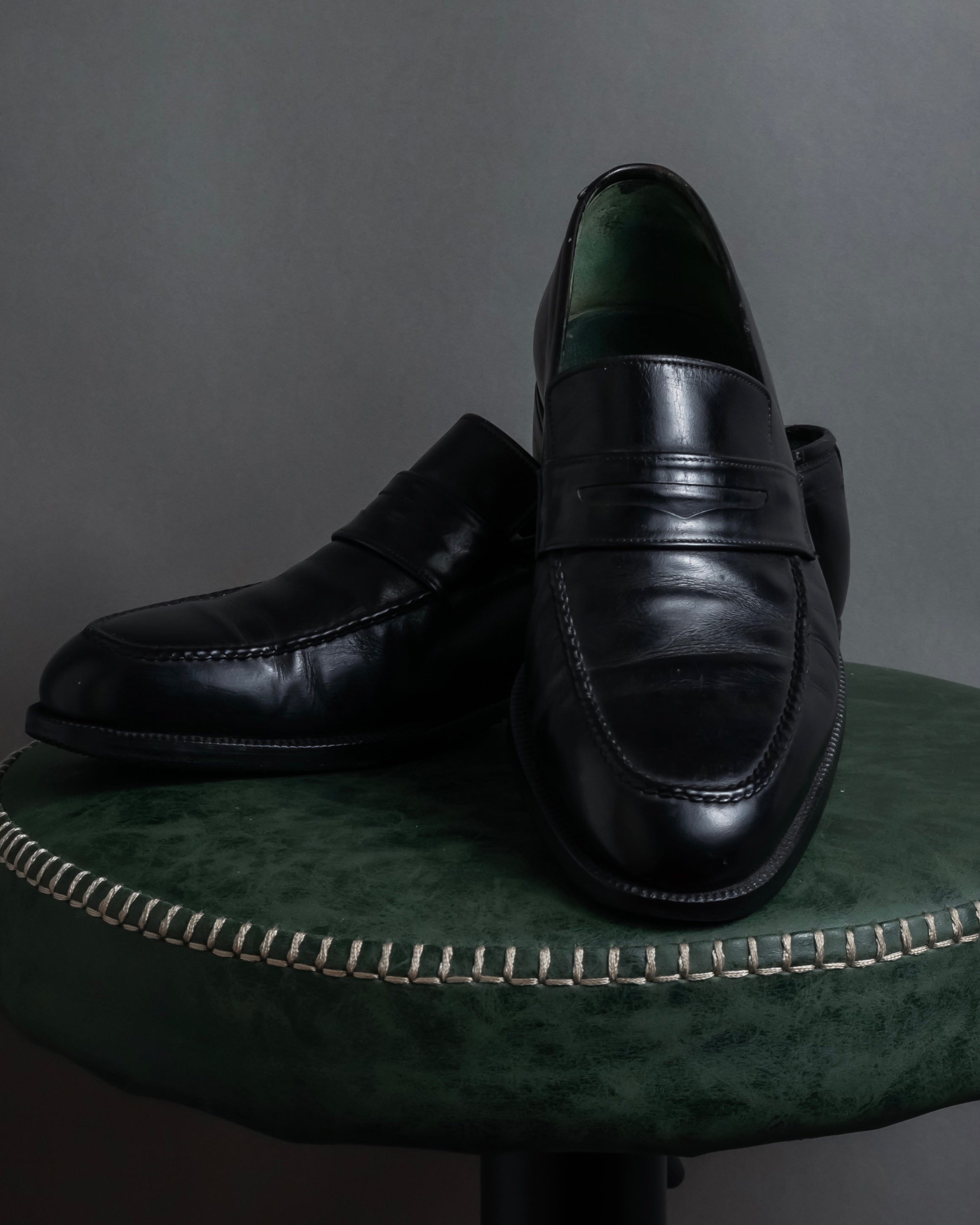 "GUCCI" 90’s classic leather penny loafers