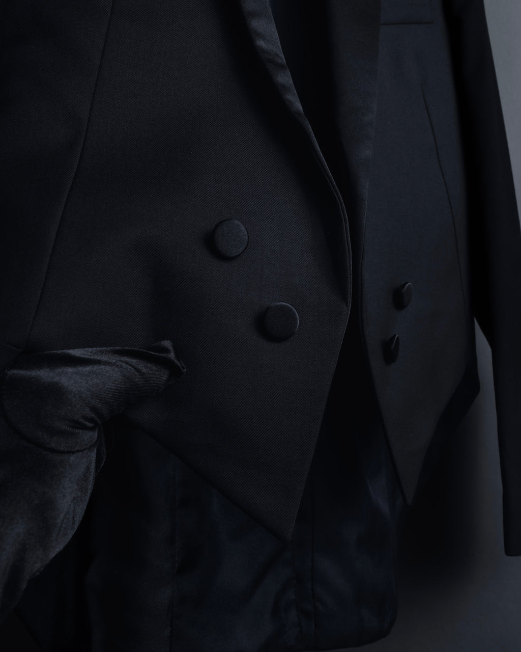 "Saint Laurent Paris" Modern tailcoat design jacket