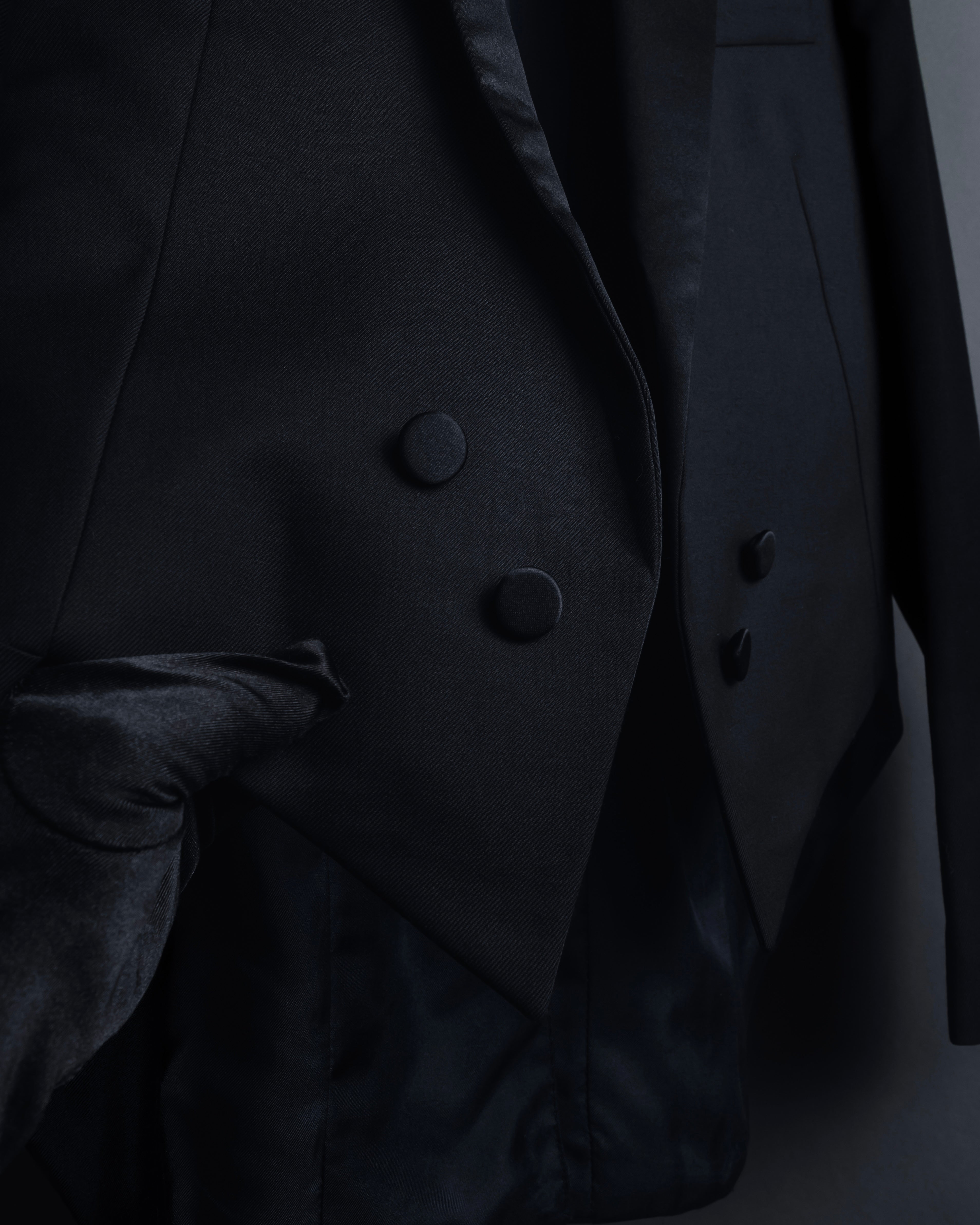 "Saint Laurent Paris" Modern tailcoat design jacket