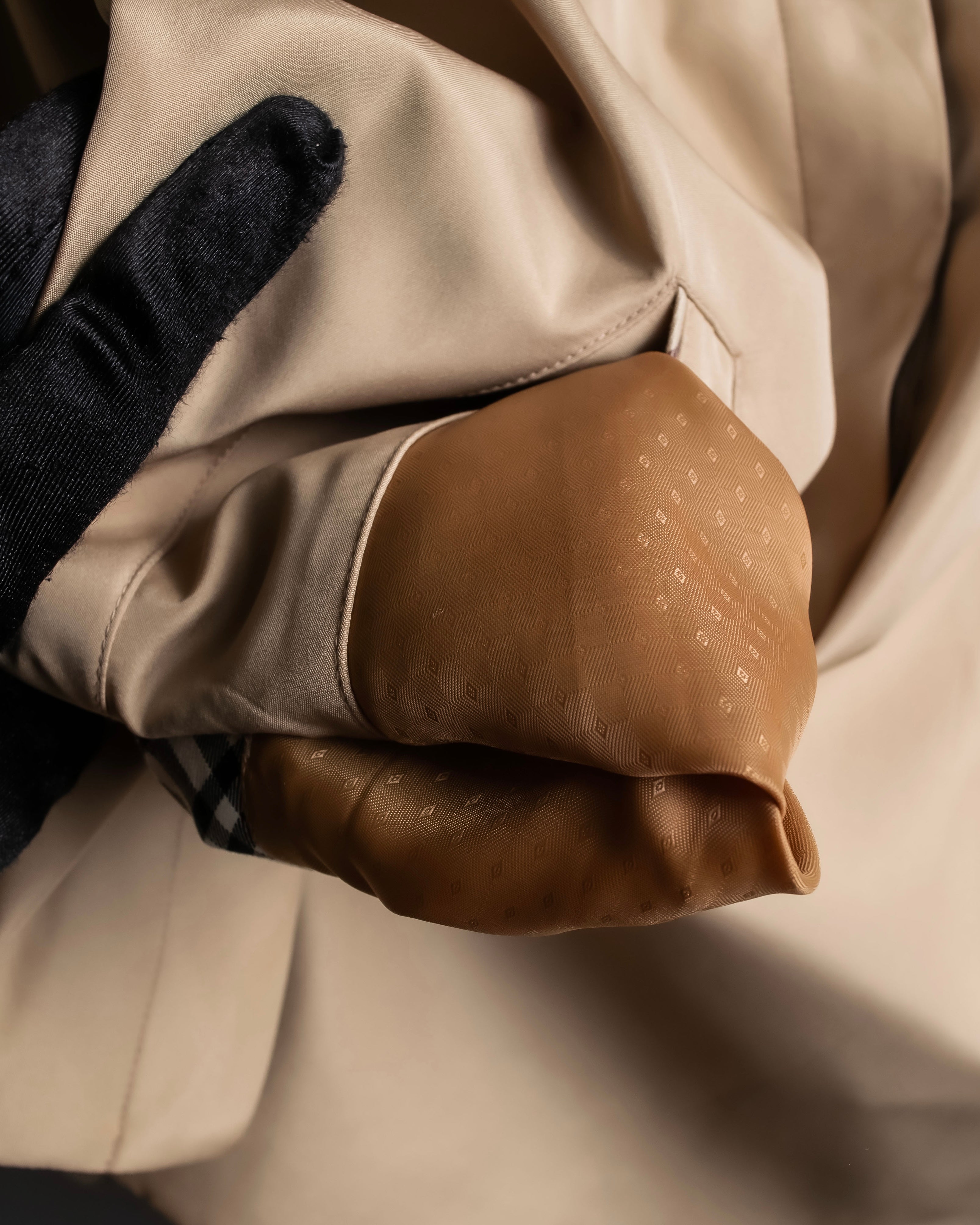 "BURBERRYS" Check reverse design short blouson