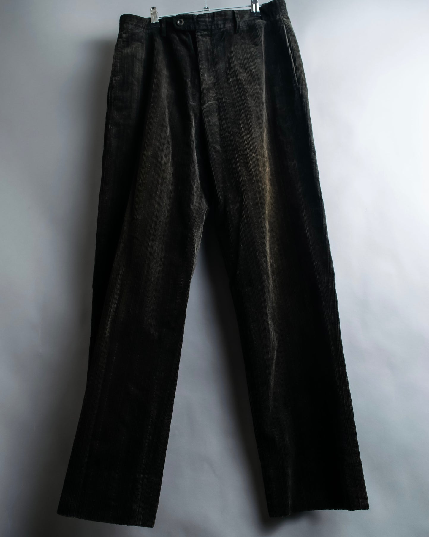 "HERMES" Faded corduroy tapered pants