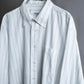 "Christian Dior" Double stripe pattern oversized shirt