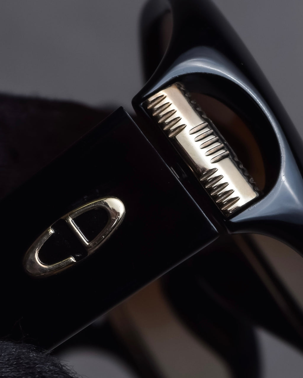 "Christian Dior" Vintage logo hinge oversized sunglasses