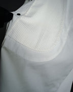 –SPECIAL– "Yves Saint Laurent" 00’s Tuxedo bib-front wing-collar dress shirt