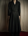 "tricot COMME des GARCONS" 90's Tailored collar belted long dress