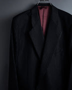 "BALENCIAGA" Chalk stripe pattern long silhouette set up