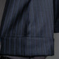 "BURBERRY" 2B tailored jacket & tapered silhouette slacks pinstripe pattern set up