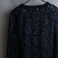 "VALENTINO" Floral lace design trimmed pullover