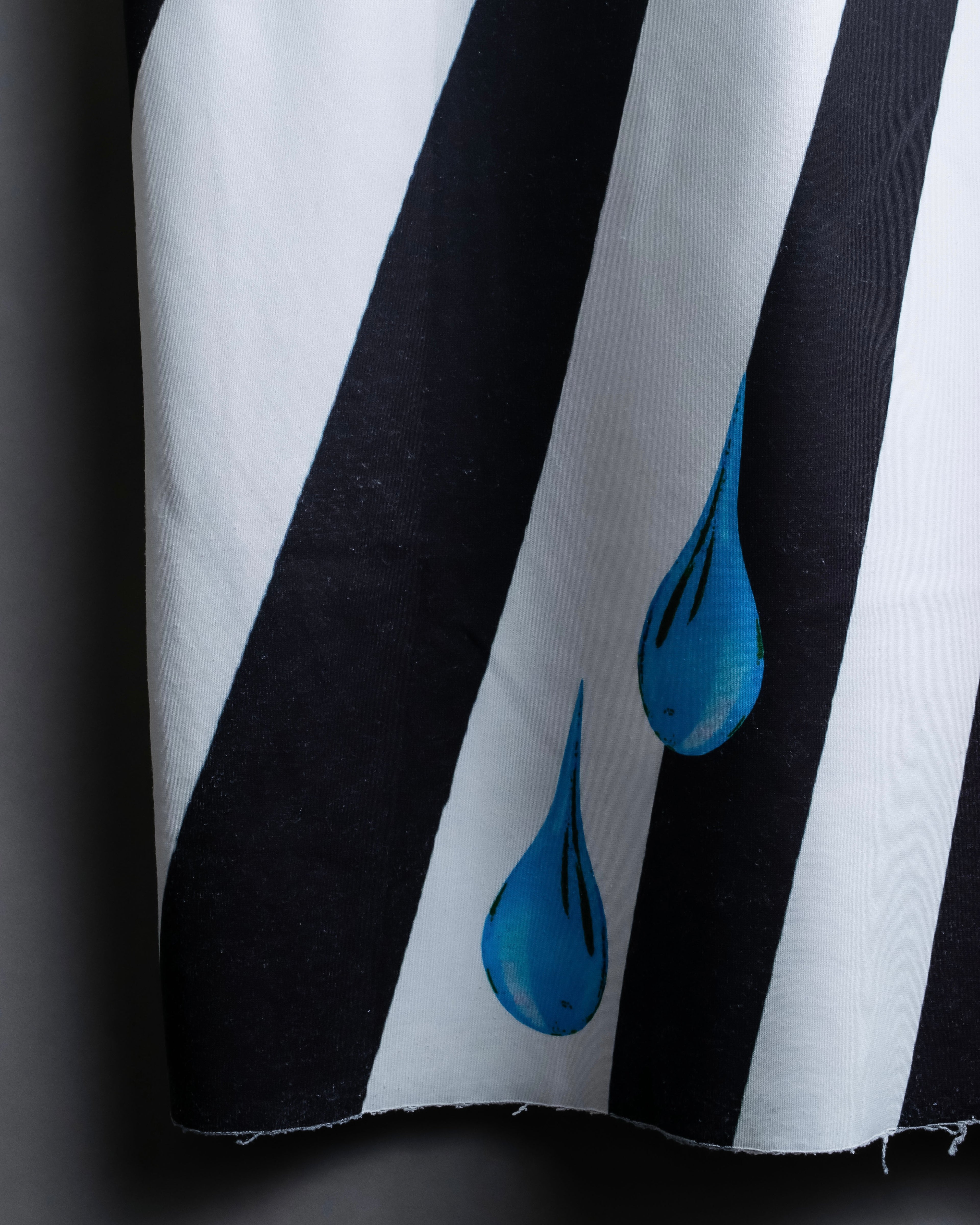 "RAF SIMONS" 14ss Neoprene graphic sleeveless T-shirt