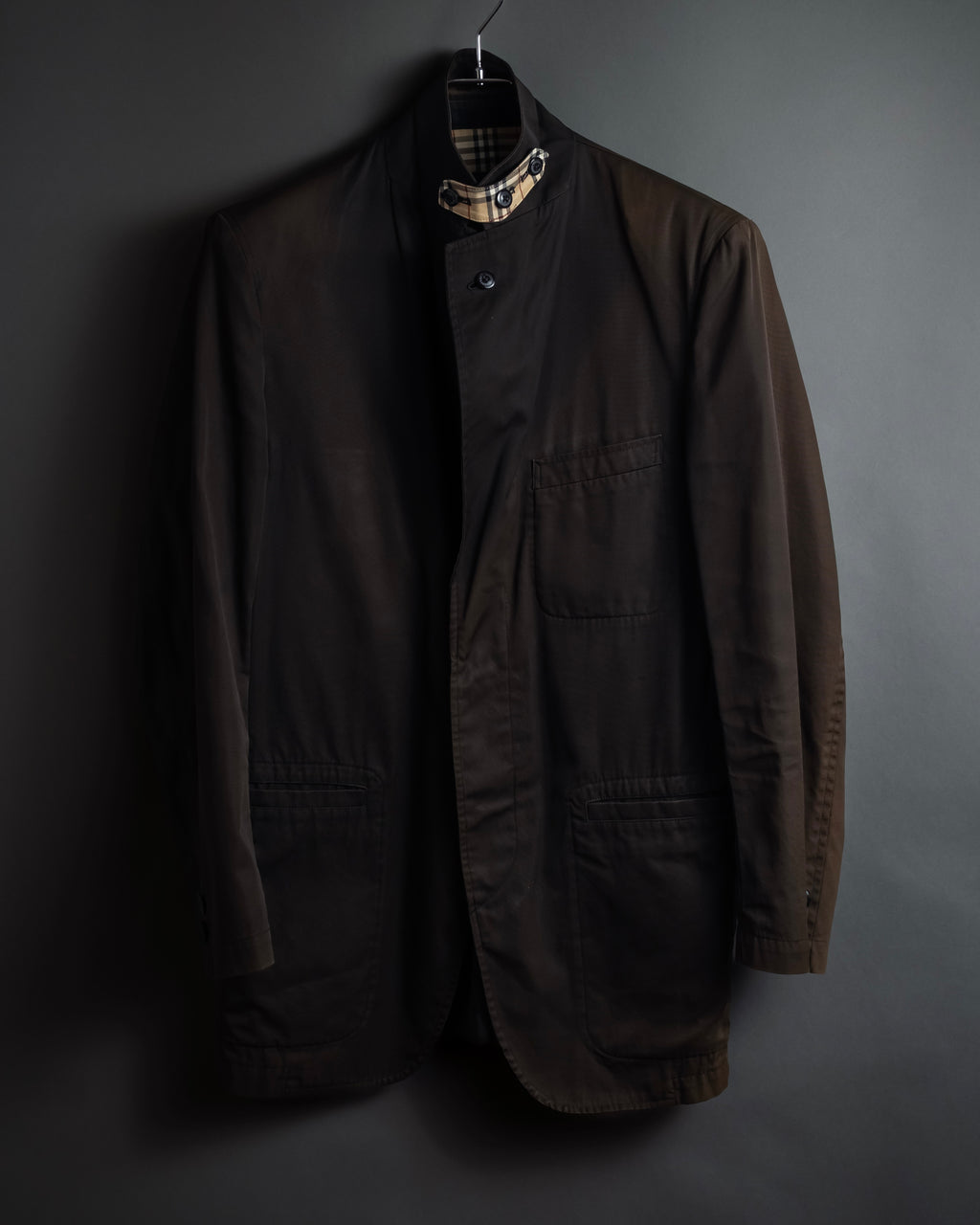 "BURBERRY" Cotton faded tailored jacket