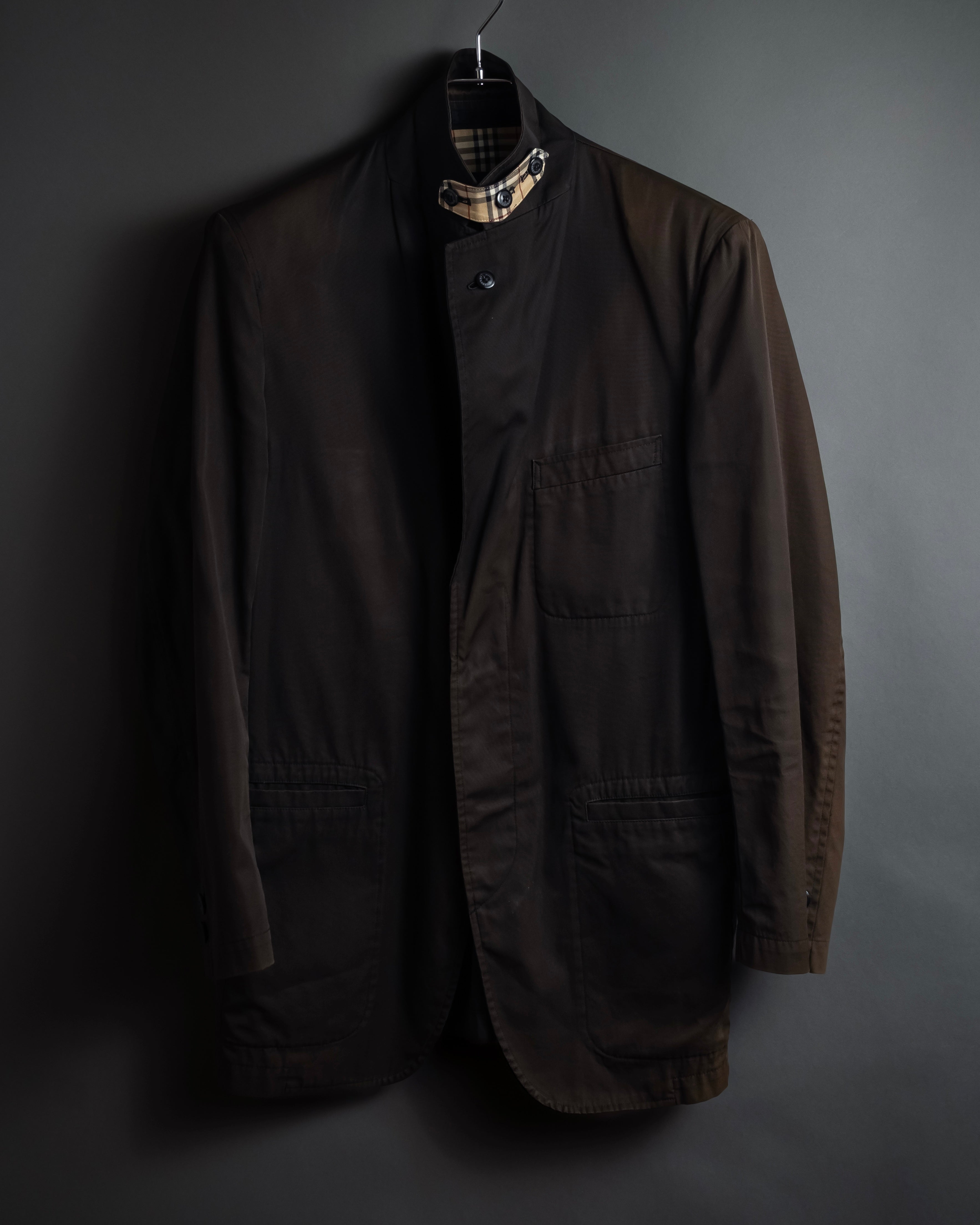 "BURBERRY" Cotton faded tailored jacket