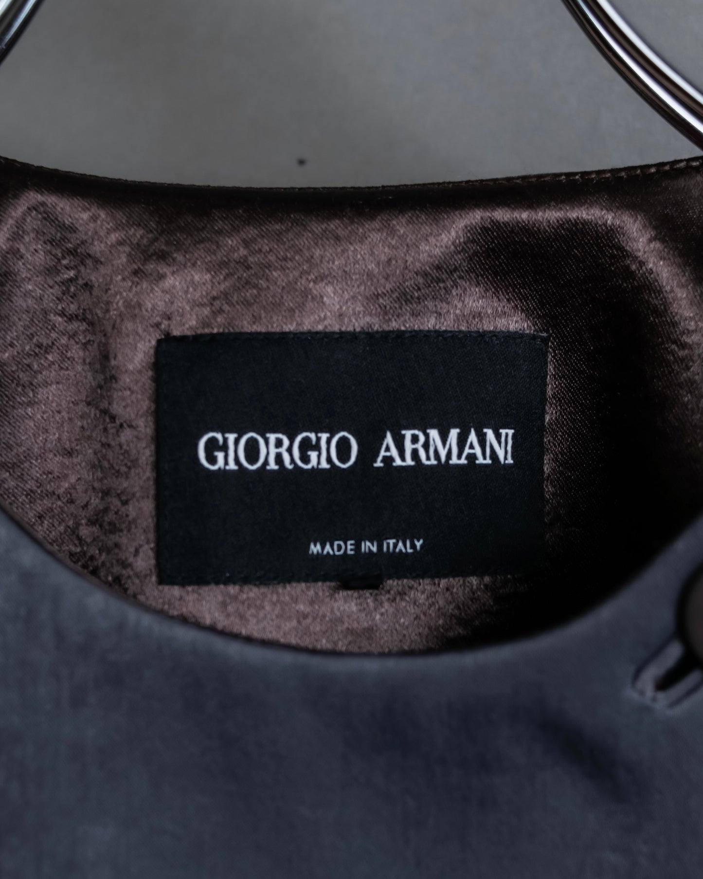 "GIORGIO ARMANI" Double breasted 2way collar design short jacket