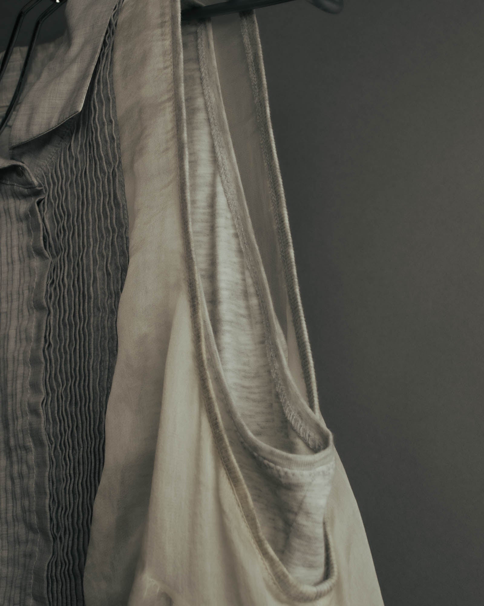 -SPECIAL- “Brunello Cucinelli” 00’s-10’s Sheer layered sleeveless tunic dress